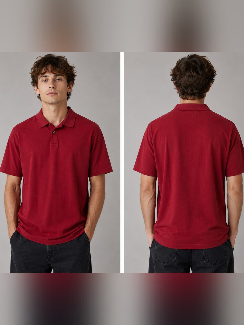 Joseph Abboud Deep Red Polo Shirt